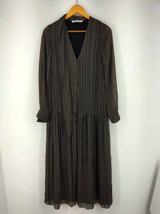 ザラ ZARA PRINTED DRESS 総柄ワンピース レディース  S