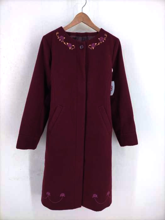 ユーズドフルギ USED古着 刺繍入りコート レディース JPN：L