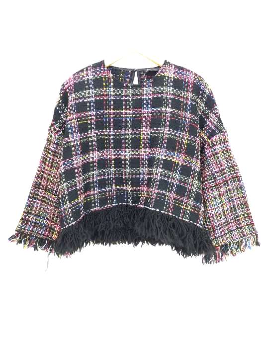 ザラ ZARA オーバーサイズデザインニット レディース  S