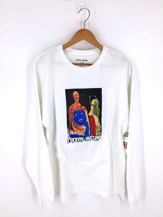 FUCKING AWESOME(ファッキンオーサム) DILL COLLAGE II LS TEE / WHITE メンズ トップス Tシャツ・カットソー