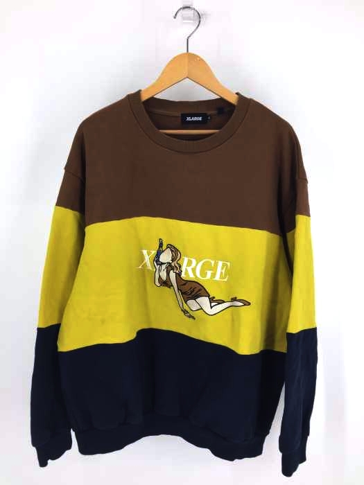 XLARGE(エクストララージ) MULTI COLOR CREWNECK SWEAT メンズ JPN：XL