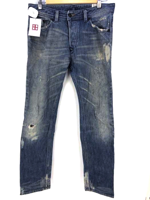 DIESEL(ディーゼル) DARRONフライボタンブーツカットデニムパンツ レディース W31 L32