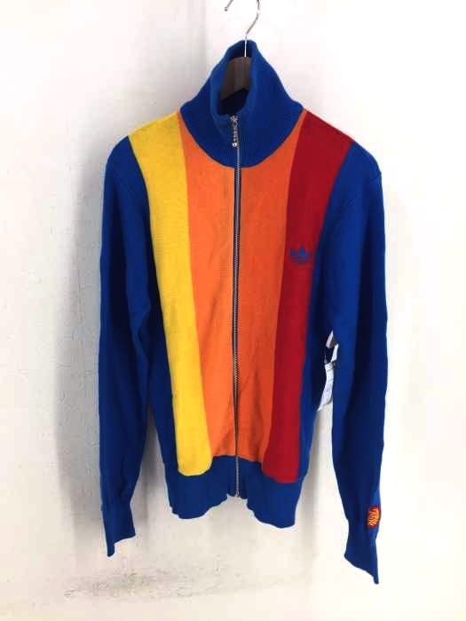 adidas(アディダス) ストライプ柄ハイネックニット メンズ JPN：S