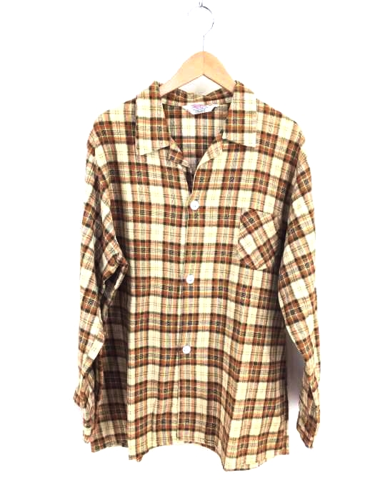Sears(シアーズ) プリントネル パジャマシャツ メンズ JPN：XL