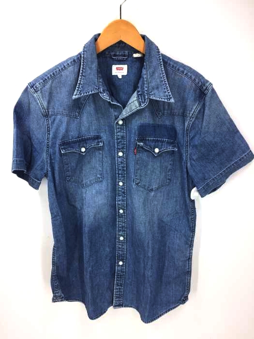 Levis(リーバイス) デニムウエスタンハーフスリーブシャツ メンズ JPN：M