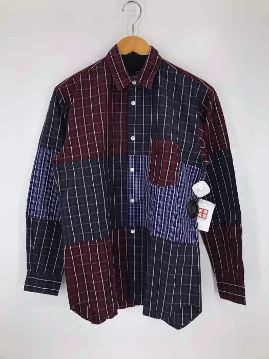 COMME des GARCONS SHIRT(コムデギャルソンシャツ) チェック柄 パッチワークシャツ メンズ JPN：XS