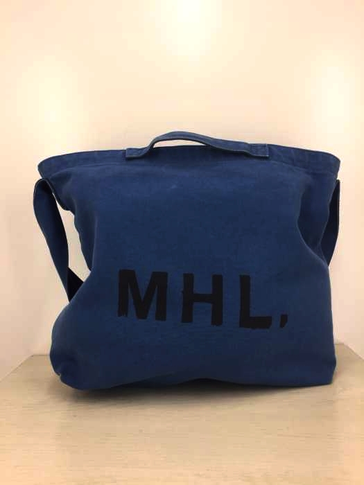 MHL.(エムエイチエル) HEAVY CANVASロゴBAG メンズ 表記無