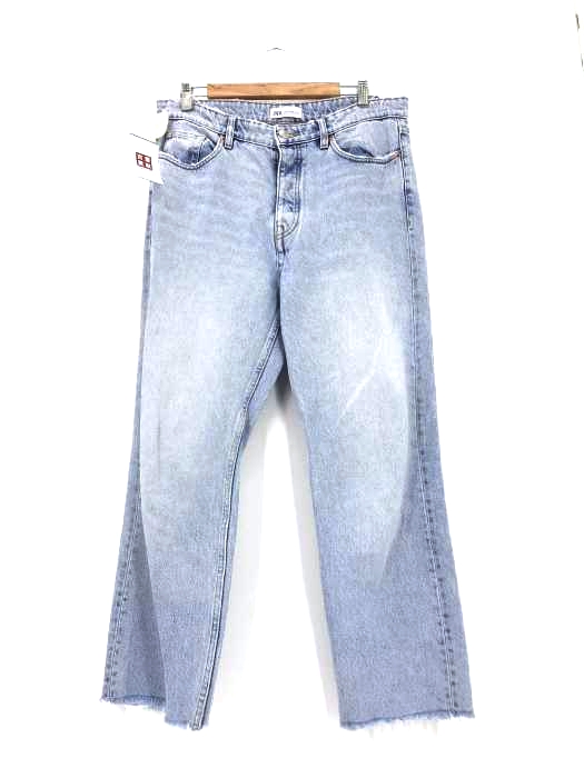 ZARA(ザラ) HI RISE STRAIGHT LEG JEANS レディース EUR:40-42