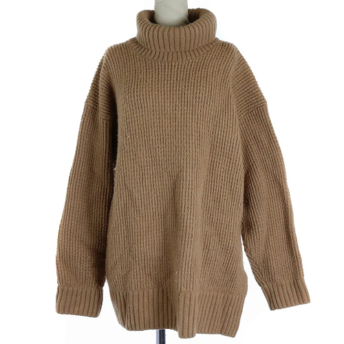 Spick and Span(スピックアンドスパン) スピック&スパン Spick&Span 18AW ジガラスリットイリタートルプルオーバー ニット セーター 長袖 茶色 ブラウン /SR1 レディース レディース  記載なし（実寸サイズF相当）