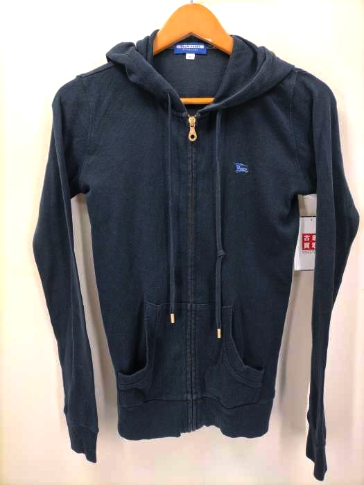 BURBERRY BLUE LABEL(バーバリーブルーレーベル) 刺繍ジップアップパーカー レディース JPN：38