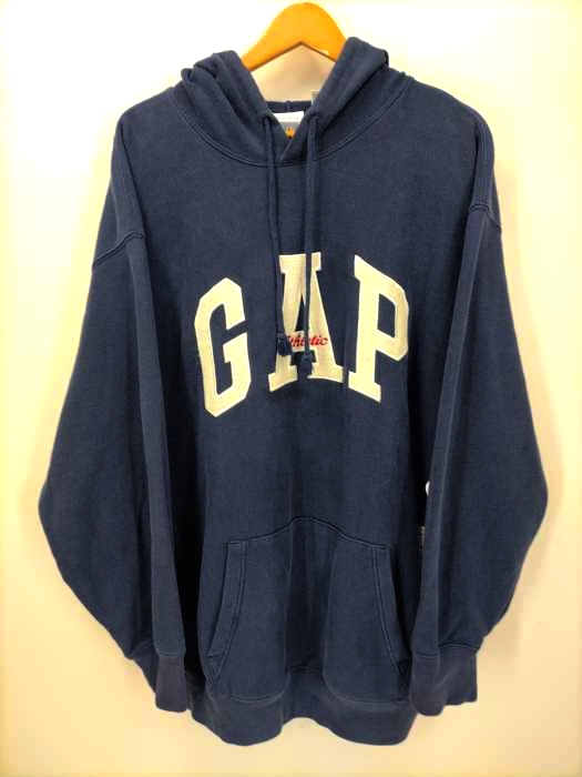 Gap(ギャップ) OLD 銀タグ ロゴ刺繍フーディ メンズ JPN：XL