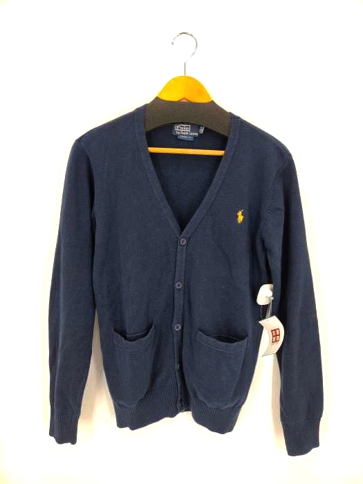 Polo by RALPH LAUREN(ポロバイラルフローレン) ワンポイントロゴ コットンVネックカーディガン メンズ import：M