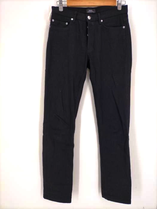 A.P.C.(アーペーセー) JEAN NEW STANDARD BLACK ボタンフライデニムパンツ メンズ  29