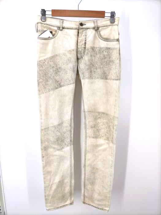 Maison Martin Margiela(メゾンマルタンマルジェラ) 09AW SLIM ビンテージ加工 ブリーチデニムパンツ メンズ  44