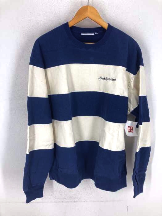 Black Eye Patch(ブラックアイパッチ) Royal Script Bordered Crew Sweat メンズ JPN：L
