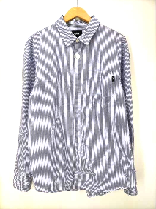 Stussy(ステューシー) 20AW BIG BUTTON STRIPE SHIRT メンズ import：M