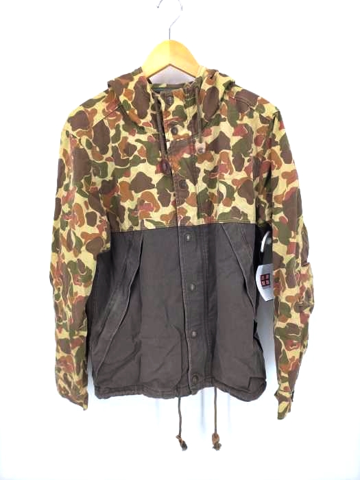 ユーズドフルギ USED古着 {{EAST20BOX}} カモ柄フーディジャケット メンズ  XL