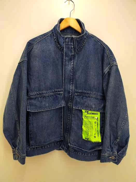 フリークスストア FREAKS STORE KAL×FREAK'S STORE ECO デニムジャケット/ビッグシルエット デニムブルゾン メンズ JPN：M