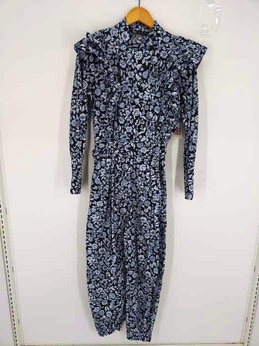 ザラ ZARA ペイズリーフラワージャンプスーツ レディース  XS