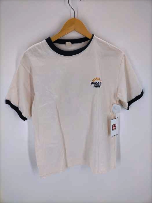 フリークスストア FREAKS STORE ビッグシルエット BURGERSHOP SIGN バックプリント リンガーTシャツ メンズ JPN：M