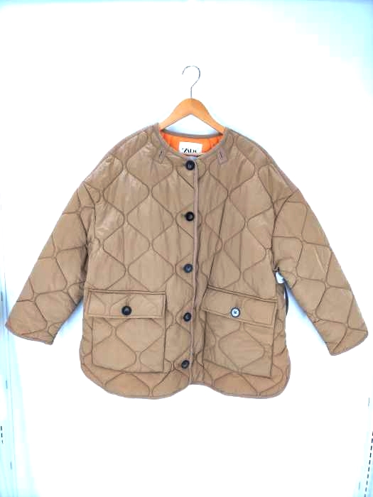 ザラ ZARA OVERSIZED PUFFER JACKET キルティングジャケット レディース import：L
