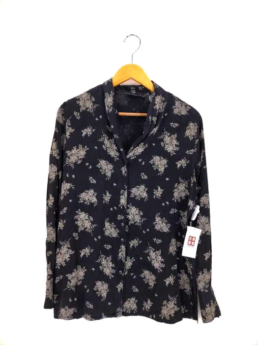 ギャップ Gap 総柄 シルクスキッパーシャツ レディース JPN：M
