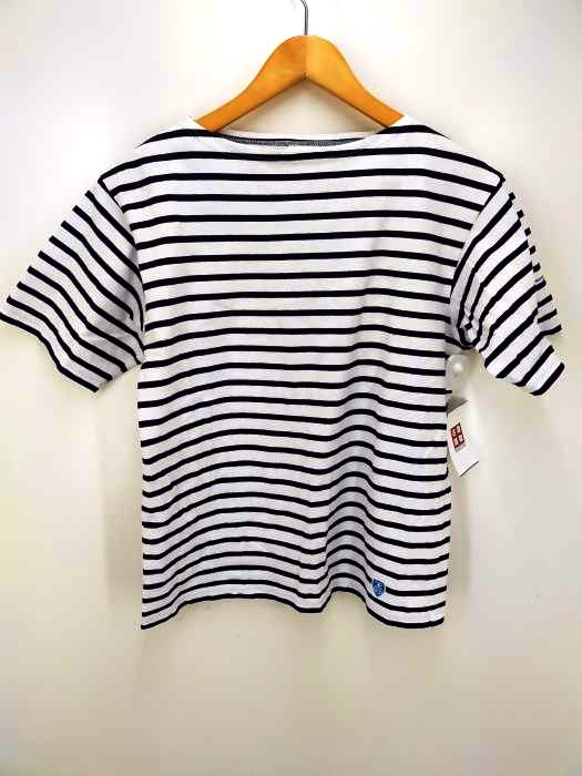 ORCIVAL(オーチバル) ボートネック ボーダー 半袖Tシャツ レディース JPN：2