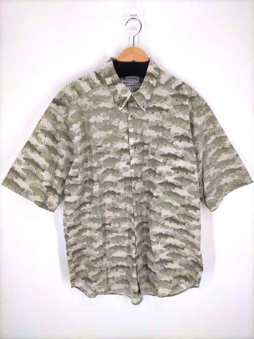 Columbia(コロンビア) 90～00s フィッシュ 総柄BDシャツ メンズ  XL