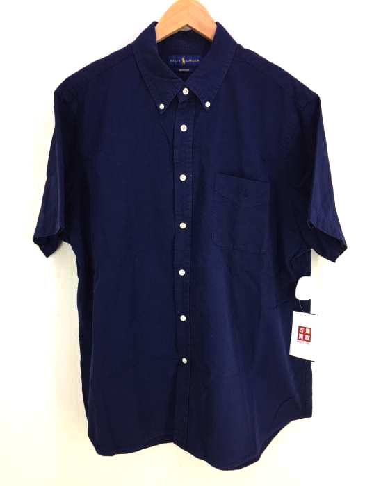 RALPH LAUREN(ラルフローレン) SEERSUKER  半袖ポケットシャツ メンズ  XL