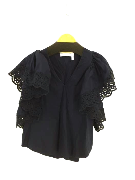 SEE BY CHLOE(シーバイクロエ) Flared sleeves cotton top レディース JPN：36