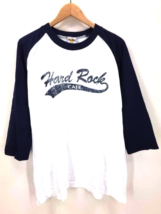 Hard Rock Cafe(ハードロックカフェ) 7分袖 ラグラン Tシャツ メンズ 表記無