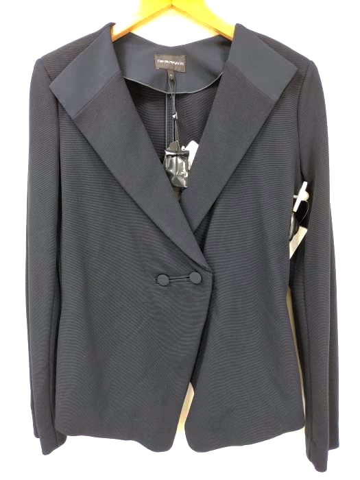 エンポリオアルマーニ EMPORIO ARMANI OTTOMAN-EFFECT JERSEY JACKET レディース EUR:44