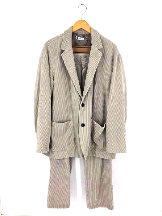 BEAUTY & YOUTH UNITED ARROWS(ビューティーアンドユースユナイテッドアローズ) テック コーデュロイ セットアップ/ビッグシルエットジャケット＆2タック ワイドパンツ メンズ  L