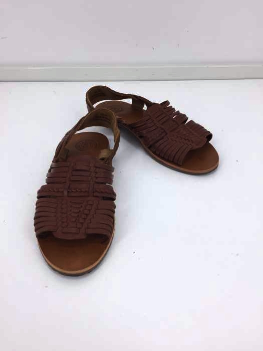 USED古着(ユーズドフルギ) {{AMIT LEATHER COMPANY}}  編み込みレザーサンダル レディース EUR：38