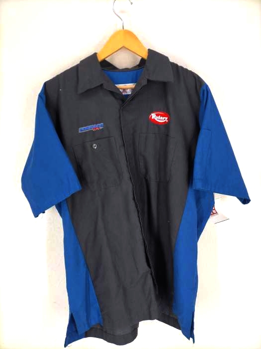 REDKAP(レッドキャップ) Ripstop Crew Shirt 刺繍ワークシャツ メンズ JPN：L