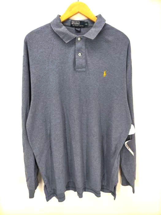 Polo by RALPH LAUREN(ポロバイラルフローレン) ポニー刺しゅう L/S ポロシャツ メンズ import：XL