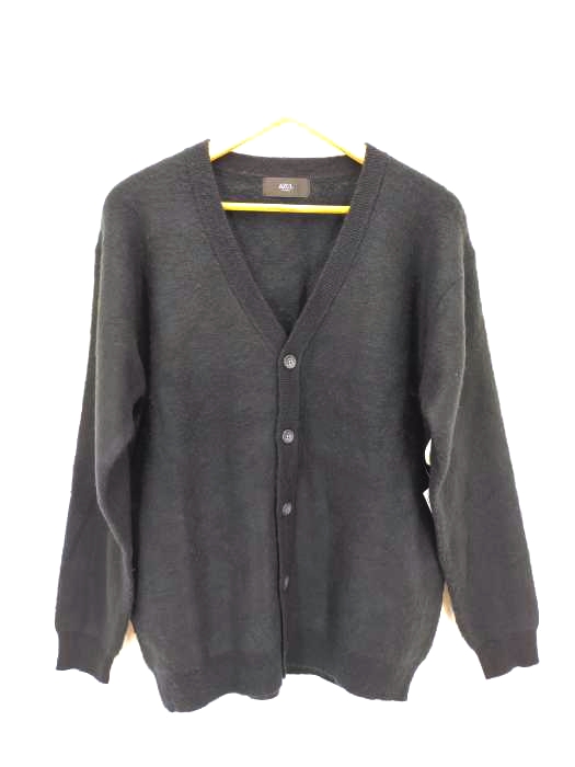 AZUL by moussy(アズールバイマウジー) ヒョウ柄ニットカーディガン メンズ  S