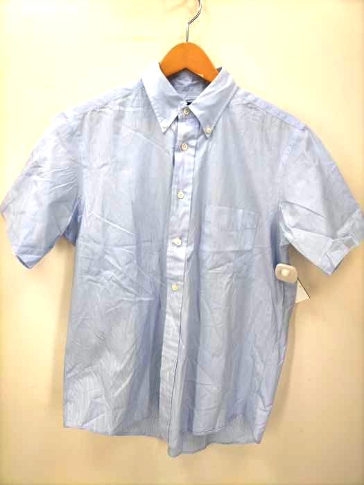 Makers Shirt 鎌倉(メーカーズシャツカマクラ) ストライプ柄 半袖BDシャツ メンズ JPN：L