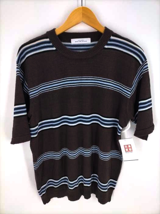 UNITED ARROWS green label relaxing(ユナイテッドアローズグリーンレーベルリラクシング) ボーダー半袖ニット メンズ JPN：S