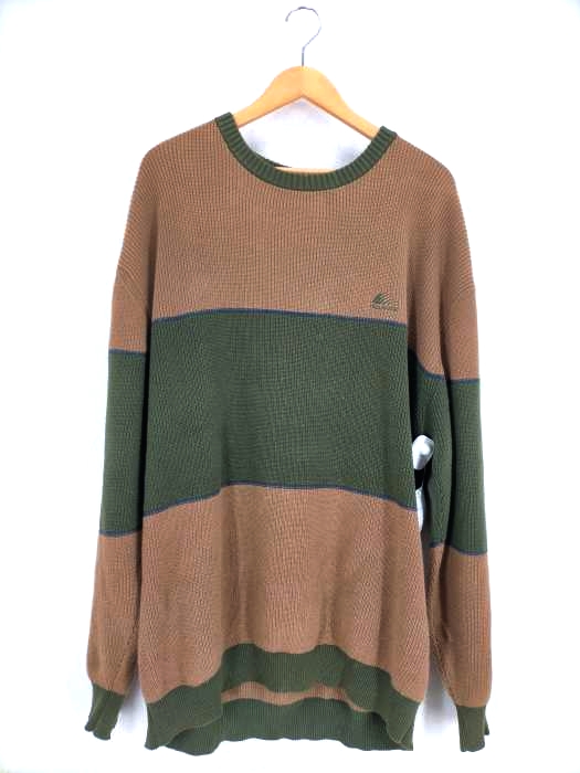 HELLRAZOR(ヘルライザー) 21AW BIG STRIPE CREW KNIT メンズ JPN：L