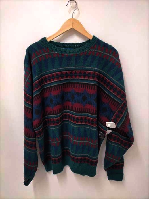 LOBO by Pendleton(ロボバイペンドルトン) 80s USA製 ネイティブ柄 クルーネックニット メンズ JPN：XL