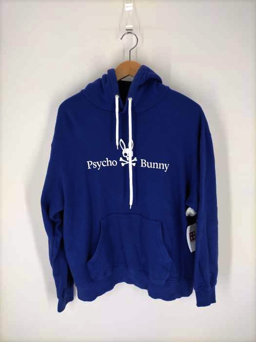 サイコバニー Psycho Bunny ロゴプリント プルオーバーパーカー メンズ  L