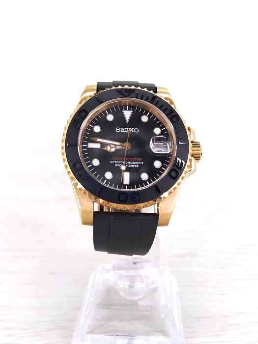 セイコー SEIKO セイコー5 YACHT MASTER カスタム ローズゴールド メンズ 表記無