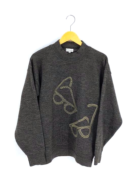 ポールスミス Paul Smith 眼鏡ワッペンウールニット メンズ import：L