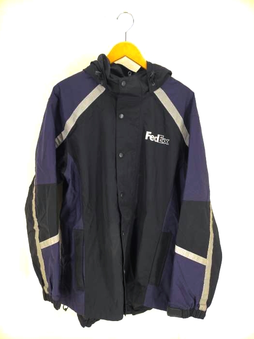 ユーズドフルギ USED古着 {{FedEx}}{{STAN HERMAN}}リフレクターフーデッドジャケット メンズ JPN：L