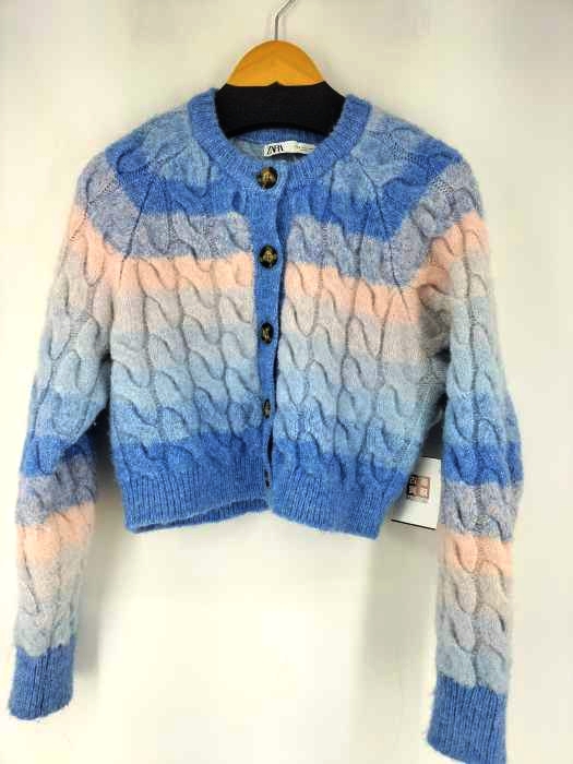 ザラ ZARA Cable Jacket Sweater Cardigan レディース import：S