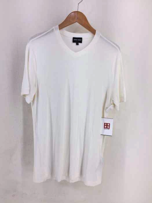 Giorgio Armani(ジョルジオアルマーニ) イタリア製 レーヨンVネックTシャツ メンズ EUR：54