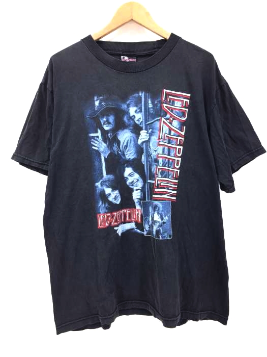 USED古着(ユーズドフルギ) IRON MAIDEN LED ZEPPELIN 90S プリント Tシャツ メンズ import：L