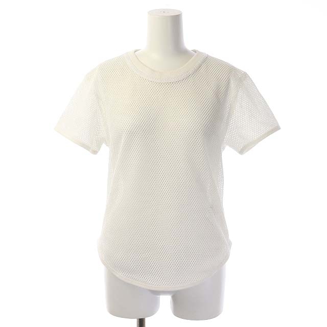 adidas by Stella McCartney(アディダスバイステラマッカートニー) カットソー 半袖 メッシュ XS 白 ホワイト /MF レディース レディース  XS