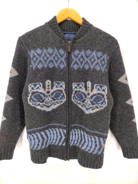 PENDLETON(ペンドルトン) ネイティブ柄ジップアップニット カウチン メンズ import：S